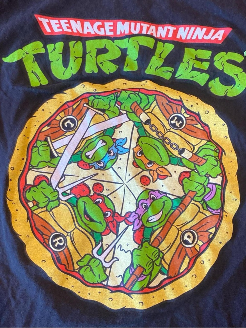 Nickelodeon Teenage Mutant Ninja Turtles T Shirt Men’s Medium Black